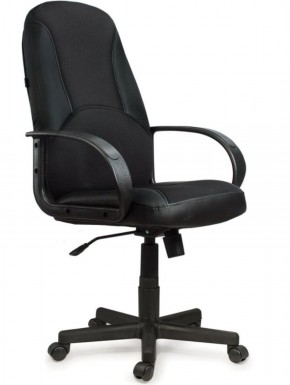 Кресло офисное BRABIX "City EX-512" (кожзам черный, ткань черная) 531407 в Каменске-Уральском - kamensk-uralskiy.ok-mebel.com | фото