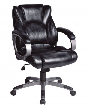 Кресло офисное BRABIX "Eldorado EX-504", экокожа, черное, 530874 в Каменске-Уральском - kamensk-uralskiy.ok-mebel.com | фото