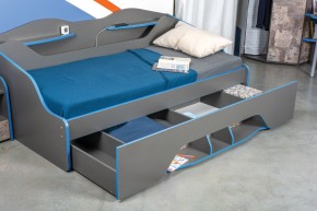 Кровать 11.03 Индиго + орт. основание (900*2000) в Каменске-Уральском - kamensk-uralskiy.ok-mebel.com | фото 2