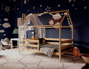 Кровать-домик 80*190 без покраски в Каменске-Уральском - kamensk-uralskiy.ok-mebel.com | фото 3