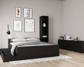 Кровать ОРИОН двухспальная с ортопедическим основанием 160х200, цвет Дуб Венге в Каменске-Уральском - kamensk-uralskiy.ok-mebel.com | фото 3