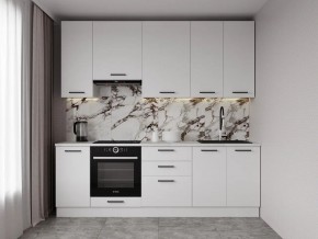 Кухонный гарнитур Белый Глянец 2400 h950 (Стол. 38мм) в Каменске-Уральском - kamensk-uralskiy.ok-mebel.com | фото