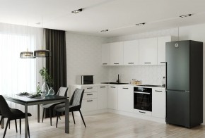Кухонный гарнитур Белый Глянец 2600*1600 (Стол. 26мм) в Каменске-Уральском - kamensk-uralskiy.ok-mebel.com | фото