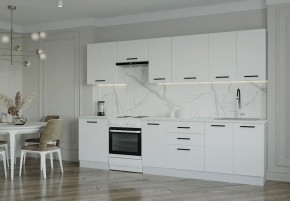 Кухонный гарнитур Белый Глянец 3000 (Стол. 38мм) в Каменске-Уральском - kamensk-uralskiy.ok-mebel.com | фото