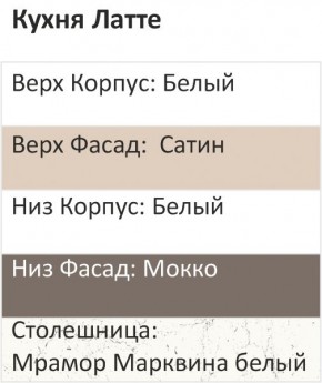 Кухонный гарнитур Латте 3000 (Стол. 38мм) в Каменске-Уральском - kamensk-uralskiy.ok-mebel.com | фото 3