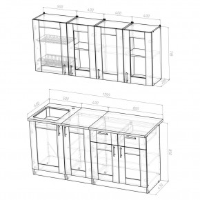 Кухня Симона Демо 1700 (Венга/Дуб Сонома) в Каменске-Уральском - kamensk-uralskiy.ok-mebel.com | фото 2