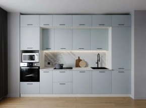 Кухонный гарнитур Смоки 3400 (Стол. 38мм) в Каменске-Уральском - kamensk-uralskiy.ok-mebel.com | фото