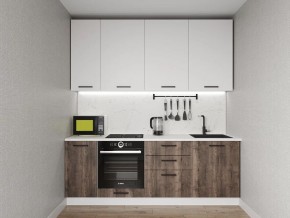 Кухонный гарнитур Старое Дерево 2200 h950 (Стол. 38мм) в Каменске-Уральском - kamensk-uralskiy.ok-mebel.com | фото