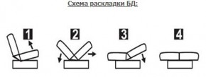 ЛАУРА ЛЮКС Диван Лаура Люкс БД+2подушки в Каменске-Уральском - kamensk-uralskiy.ok-mebel.com | фото 7