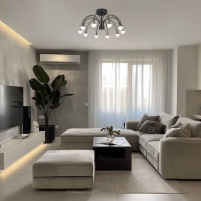 Люстра на штанге Eurosvet Ragno 90035/10 LED черный в Каменске-Уральском - kamensk-uralskiy.ok-mebel.com | фото 5