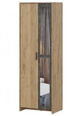 МСП-1 Шкаф 2-х створчатый (Дуб Золотой/Камень темный) в Каменске-Уральском - kamensk-uralskiy.ok-mebel.com | фото