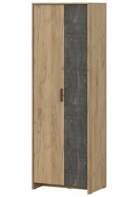 МСП-1 Шкаф 2-х створчатый (Дуб Золотой/Камень темный) в Каменске-Уральском - kamensk-uralskiy.ok-mebel.com | фото 3