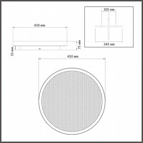 Накладной светильник Sonex Shimmers 7736/60L в Каменске-Уральском - kamensk-uralskiy.ok-mebel.com | фото 8