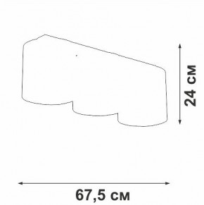 Накладной светильник Vitaluce V2882 V2882-1/3PL в Каменске-Уральском - kamensk-uralskiy.ok-mebel.com | фото 3