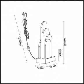 Настольная лампа декоративная Odeon Light Foros 5437/12TL в Каменске-Уральском - kamensk-uralskiy.ok-mebel.com | фото 5