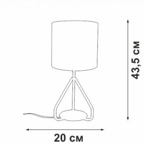 Настольная лампа декоративная Vitaluce V2899 V2899-0/1L в Каменске-Уральском - kamensk-uralskiy.ok-mebel.com | фото 4