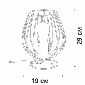 Настольная лампа декоративная Vitaluce V4296 V4296-0/1L в Каменске-Уральском - kamensk-uralskiy.ok-mebel.com | фото 3