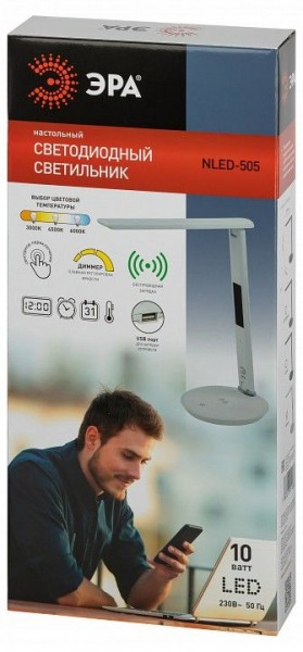 Настольная лампа офисная Эра  NLED-505-10W-W в Каменске-Уральском - kamensk-uralskiy.ok-mebel.com | фото 5