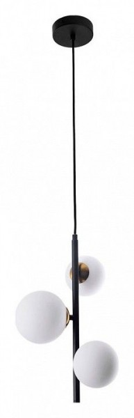 Подвесная люстра Arte Lamp Gemini A2243SP-3BK в Каменске-Уральском - kamensk-uralskiy.ok-mebel.com | фото 2