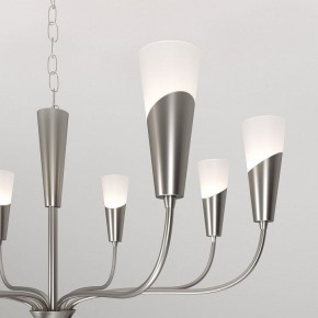 Подвесная люстра Eurosvet Rhyton 60167/8 никель в Каменске-Уральском - kamensk-uralskiy.ok-mebel.com | фото 7