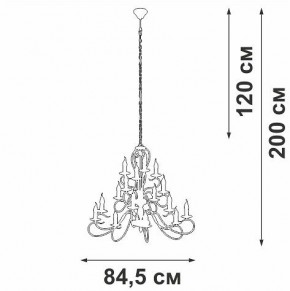 Подвесная люстра Vitaluce V1859 V1859-1/16 в Каменске-Уральском - kamensk-uralskiy.ok-mebel.com | фото 4