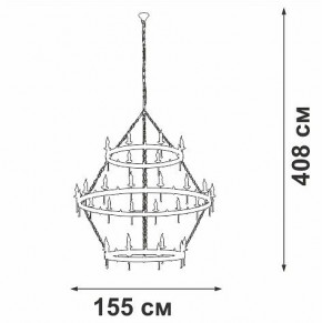 Подвесная люстра Vitaluce V1872 V1872-7/16+8+8 в Каменске-Уральском - kamensk-uralskiy.ok-mebel.com | фото 3