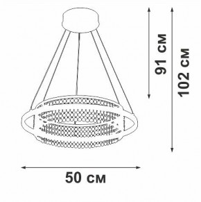 Подвесная люстра Vitaluce V54000 V54000-0/1S в Каменске-Уральском - kamensk-uralskiy.ok-mebel.com | фото 5