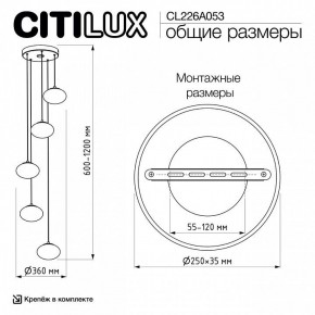 Подвесной светильник Citilux Atman Smart CL226A053 в Каменске-Уральском - kamensk-uralskiy.ok-mebel.com | фото 9