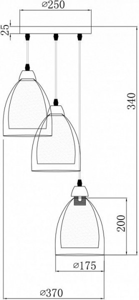 Подвесной светильник Freya Astery FR5375PL-03CH1 в Каменске-Уральском - kamensk-uralskiy.ok-mebel.com | фото 2