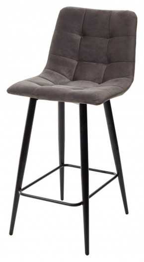 Полубарный стул CHILLI-QB графит #14, велюр / черный каркас (H=66cm) М-City в Каменске-Уральском - kamensk-uralskiy.ok-mebel.com | фото