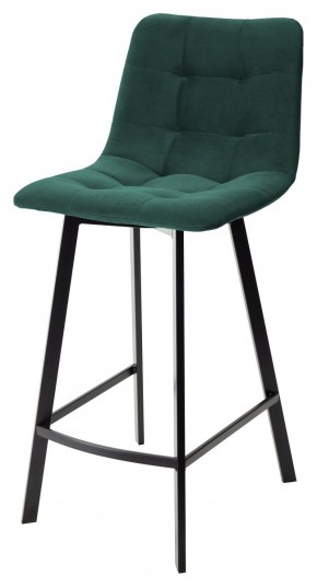 Полубарный стул CHILLI-QB SQUARE зеленый #19, велюр / черный каркас (H=66cm) М-City в Каменске-Уральском - kamensk-uralskiy.ok-mebel.com | фото