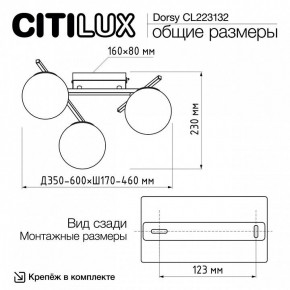 Потолочная люстра Citilux Dorsy CL223132 в Каменске-Уральском - kamensk-uralskiy.ok-mebel.com | фото 12