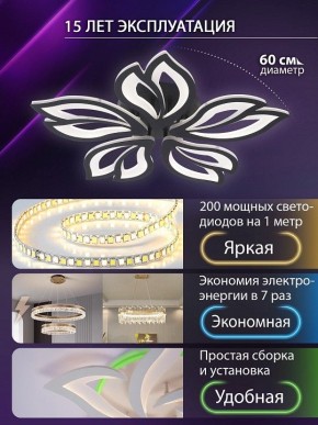 Потолочная люстра Natali Kovaltseva FORTUNA LED LAMPS 81107/5C в Каменске-Уральском - kamensk-uralskiy.ok-mebel.com | фото 5