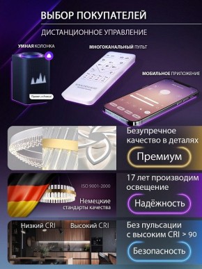 Потолочная люстра Natali Kovaltseva OLIMP LED SMART 84005 в Каменске-Уральском - kamensk-uralskiy.ok-mebel.com | фото 8