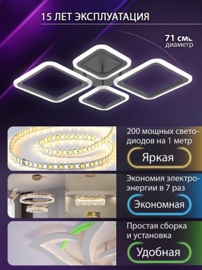 Потолочная люстра Natali Kovaltseva OPTI LED LAMPS 81108/2C в Каменске-Уральском - kamensk-uralskiy.ok-mebel.com | фото 5