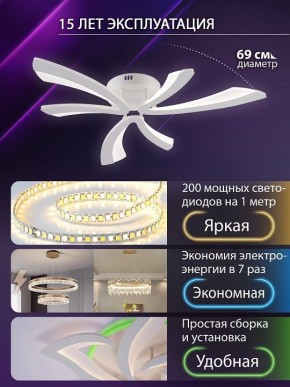 Потолочная люстра Natali Kovaltseva VIO LED LAMPS 81453 в Каменске-Уральском - kamensk-uralskiy.ok-mebel.com | фото 5