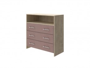 PROxSON Комод Varna (ЛДСП Бунратти+ткань Бунратти/Ultra Горячий шоколад) 90x40 в Каменске-Уральском - kamensk-uralskiy.ok-mebel.com | фото