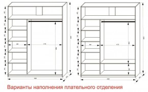 Шкаф-купе 1800 серии SOFT D6+D6+B2+PL3 (2 ящика+2штанги) профиль «Капучино» в Каменске-Уральском - kamensk-uralskiy.ok-mebel.com | фото 7