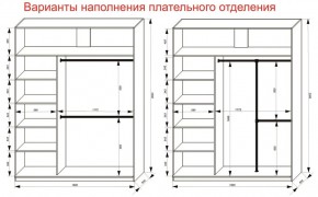 Шкаф-купе 1800 серии SOFT D8+D2+B2+PL4 (2 ящика+F обр.штанга) профиль «Графит» в Каменске-Уральском - kamensk-uralskiy.ok-mebel.com | фото 8