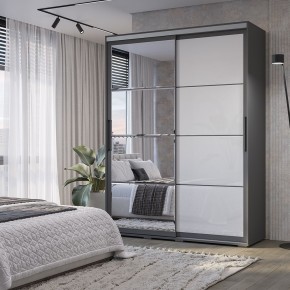 Шкаф-купе Крафт-6 1.6 м ШКК-06 (графит) в Каменске-Уральском - kamensk-uralskiy.ok-mebel.com | фото