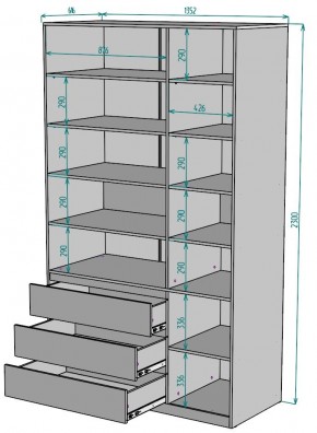 Шкаф Мальта H211 в Каменске-Уральском - kamensk-uralskiy.ok-mebel.com | фото 2