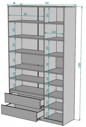 Шкаф Мальта H215 в Каменске-Уральском - kamensk-uralskiy.ok-mebel.com | фото 2