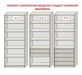 Шкаф распашной серия «ЗЕВС» (PL3/С1/PL2) в Каменске-Уральском - kamensk-uralskiy.ok-mebel.com | фото 6