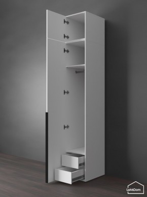 Шкаф с антресолью Linnea MHR-1A-3 2450х400х510 (Белый-М 11.1.2) в Каменске-Уральском - kamensk-uralskiy.ok-mebel.com | фото 6