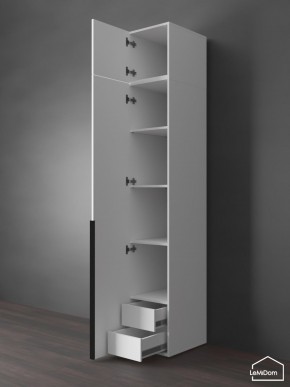 Шкаф с антресолью Linnea MHR-1A-4 2450х400х510 (Белый-М 11.1.2) в Каменске-Уральском - kamensk-uralskiy.ok-mebel.com | фото 5