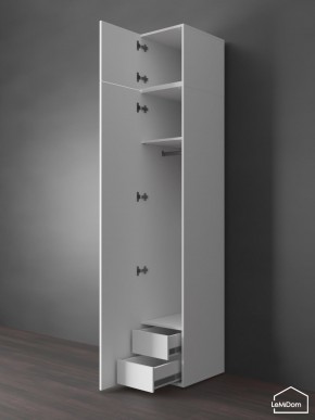 Шкаф с антресолью Linnea MHR-1POA-3 2450х400х510 (Белый-М 11.1.2) в Каменске-Уральском - kamensk-uralskiy.ok-mebel.com | фото 6