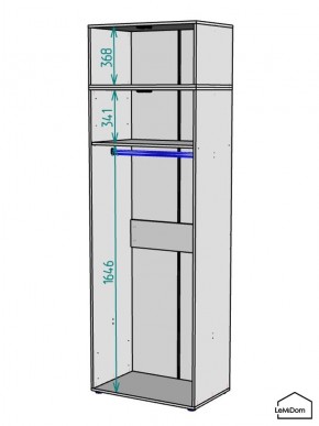 Шкаф с антресолью Linnea MHR-2POA-1 2450х800х510 (Белый-М 11.1.2) в Каменске-Уральском - kamensk-uralskiy.ok-mebel.com | фото 3