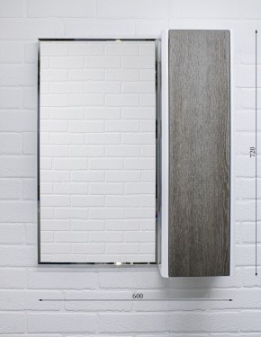 Шкаф-зеркало Uno 60 Дуб серый левый/правый Домино (DU1503HZ) в Каменске-Уральском - kamensk-uralskiy.ok-mebel.com | фото 7