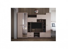 Стенка Марта 11 (Ясень темный/светлый) в Каменске-Уральском - kamensk-uralskiy.ok-mebel.com | фото 2