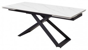 Стол LIVORNO 180 MATT WHITE MARBLE SOLID CERAMIC / BLACK, ®DISAUR в Каменске-Уральском - kamensk-uralskiy.ok-mebel.com | фото 2
